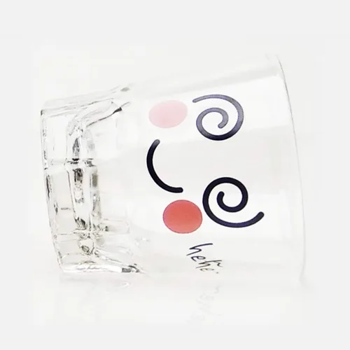 Miniatura 6 de LENITH ] Juego de vasos de chupito coreanos Soju, 1.7 onzas, vidrio transparente con carácter, vidrio en forma de corazón para whisky, tequila