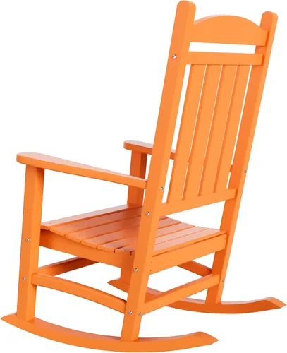 Miniatura 7 de WestinTrends Malibu - Mecedora para exteriores/patio, color naranja
