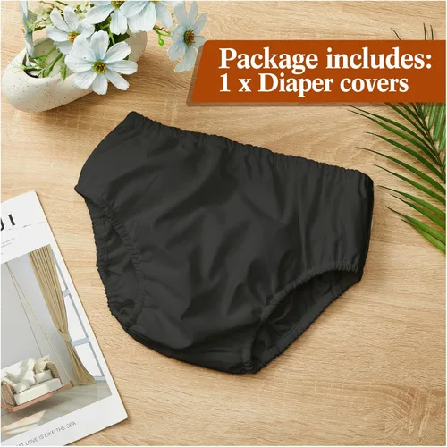 Miniatura 3 de Amylove Cubierta de pañal de natación para adultos, pañal reutilizable para piscina, lavable, resistente a fugas, impermeable, para adultos