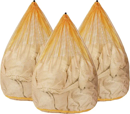 Miniatura 12 de Paquete de 5 bolsas de malla para lavandería con etiqueta de identificación, bolsas resistentes para ropa delicada, medias, ropa interior, viajes
