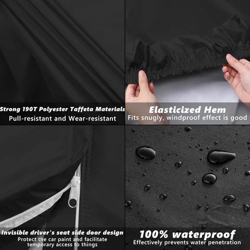 Miniatura 3 de Funda de coche para Mercedes Benz Clase S S250 S300 S350 S400 S450 2004-2025, protección contra el polvo y la nieve, impermeable, 210D, para todo