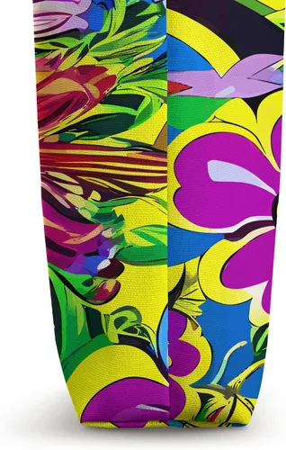 Miniatura 3 de Retro Flower Hippie Daisy 60s 70s Aesthetic Flowery Tote Bag