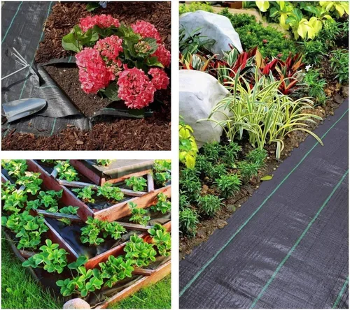 Miniatura 5 de Tela Barrera contra Malezas para Paisajismo Tela Resistente 3 pies x 100 pies Tela para Jardín Alfombra contra Malezas Cubierta de Suelo, Tela