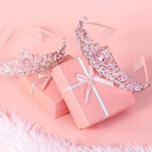 Miniatura 2 de BBTO 10 piezas de tiaras y coronas de cristal para mujeres y niñas, corona de princesa con diamantes de imitación, diademas de reina con peines