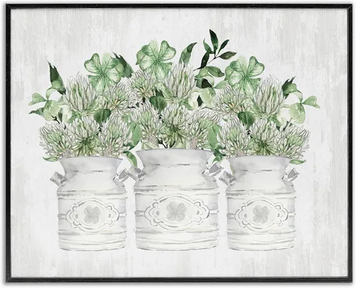 Miniatura 11 de Stupell Industries Ramos florales antiguos en frascos, arte giclée enmarcado, blanco, 20 x 16 pulgadas, fácil de colgar y resistente, fabricado