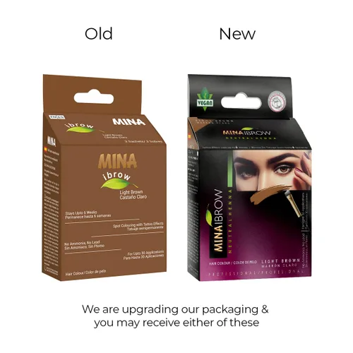 Miniatura 2 de MinaiBrow Kit de tinte instantáneo para el cabello, marrón claro, polvo de tinte natural para teñir manchas, a prueba de agua y manchas, cobertura