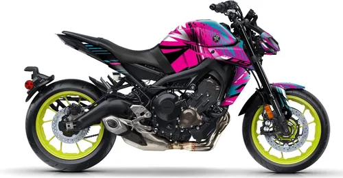 Kit gráfico para YAMAHA MT-09 FZ-09 (17-20) Kit de calcomanías gráficas (FP-PP) (brillante)