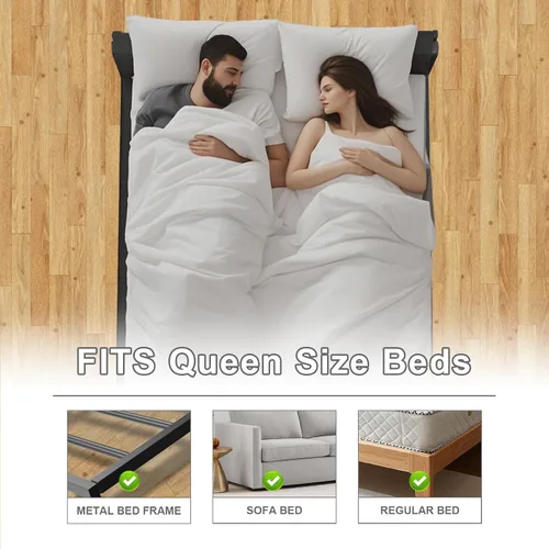 Miniatura 6 de Imperius Caja de Resortes Plegable, 10MM, Soporte de Cama para Fideos Planos, Tamaño Individual 38x75" Ligera y Delgada, Transpirable, Minimiza
