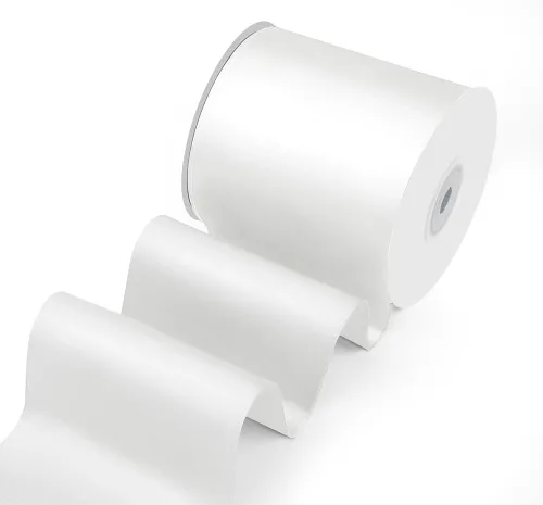 Miniatura 52 de Cinta de tela de satén de 1-1/2 pulgadas de ancho x 50 yardas, cinta negra perfecta para lazos de bricolaje, guirnaldas, envoltura de regalos