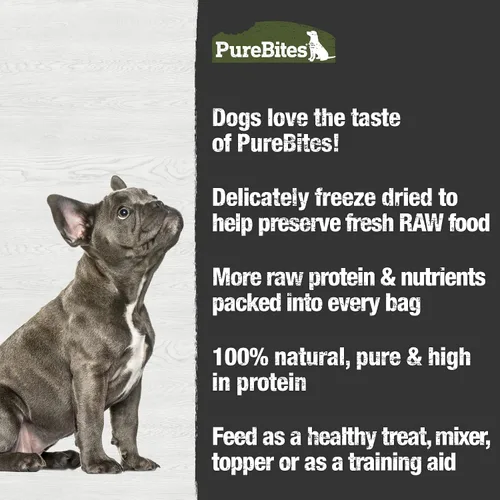 Miniatura 5 de PureBites Golosinas de res liofilizadas para perros, 1 ingrediente, hechas en EE. UU., 26 oz (el empaque puede variar)