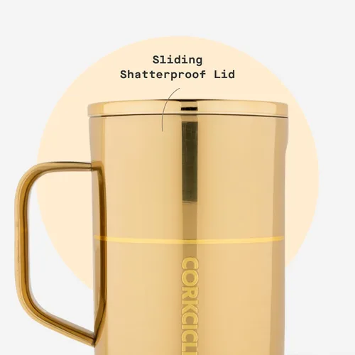 Miniatura 5 de Taza de Café Clásica Corkcicle - Acero Inoxidable con Triple Aislamiento para Viajes - Tapa a Prueba de Roturas - Mantiene la Bebida Caliente por