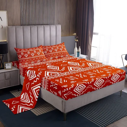 Miniatura 24 de Erosebridal Southwestern - Juego de ropa de cama tamaño individual, diseño étnico étnico geométrico, bohemio, azteca, para niños, adolescentes