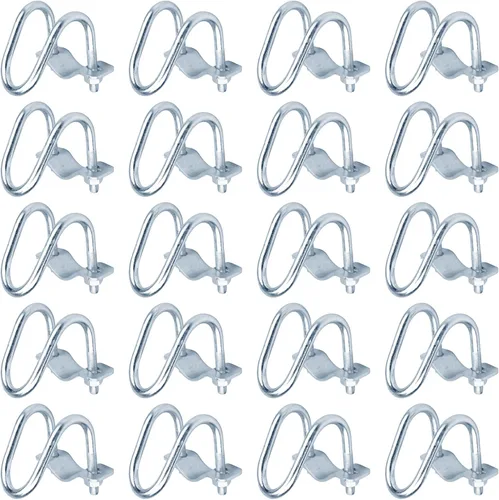 20 conectores de abrazadera de tubo cruzado para conducto EMT de 1/2 pulgada, abrazadera cruzada para invernadero, toldo