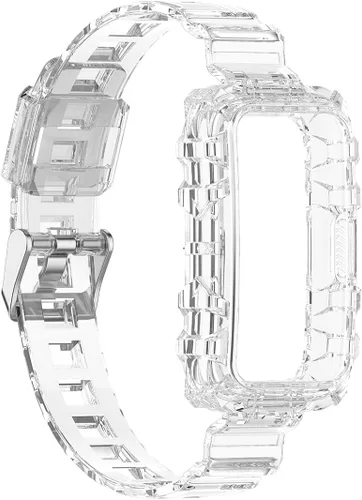 Miniatura 4 de SOOYEEH Correa para HUAWEI Band 6Honor Band 6, TPU Translucent Rubber Replacement StrapBand
