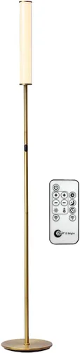Miniatura 10 de O'Bright Lámpara de pie cilíndrica LED con control remoto, atenuación de rango completo, temperatura de color ajustable 3000K-6000K, lámparas de pie