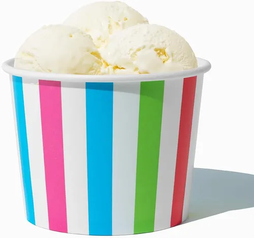 Miniatura 4 de UNIQ 16 oz 1000 Pack Cowbunga Cow Print Ice Cream Cups Disposable Leak Resistant Paper Dessert Cups for Frozen Yogurt, Gelato, Soup & Hot Foods