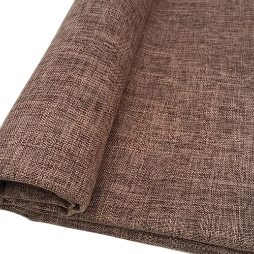 Miniatura 8 de TinaKim tela para tapicería, material de lino sintético, para reparación y costura de fundas de sofá, silla y sillón (12 marrón, 1 yarda