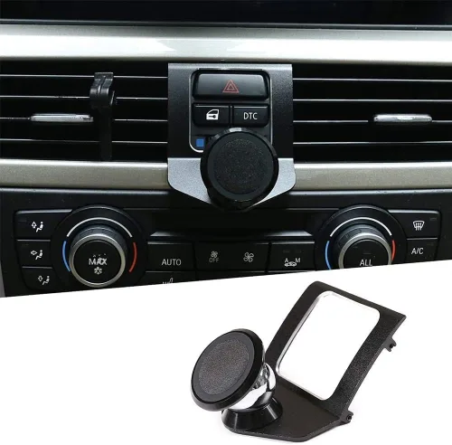 Soporte rotatorio para teléfono celular de 360 grados para BMW Serie 3 E90 E91 E92 E93 2005-2010 2011 2012 (aleación de aluminio)