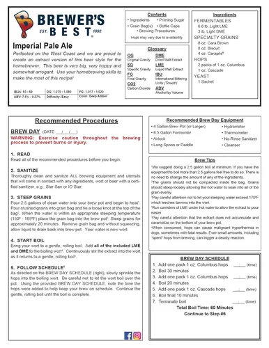 Miniatura 5 de Brewers Best Imperial Pale Ale - Kit de ingredientes de cerveza