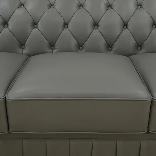 Miniatura 7 de Sofá seccional en forma de L, conjunto de sofás de cuero, sofá grande de piel de vaca con sillón reclinable a la izquierda, adecuado para oficina