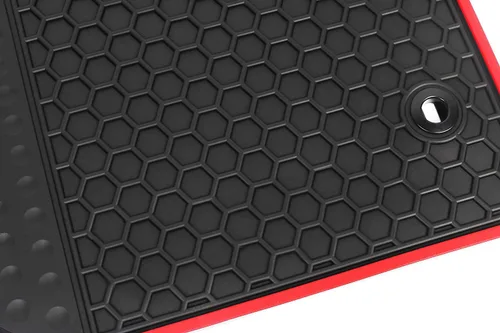 Miniatura 2 de Tapete de goma para piso de automóvil para Honda Civic Sedan 10ª generación 2016 2017 2018 2019 2020 2021, ajuste personalizado, tapete de Negro rojo
