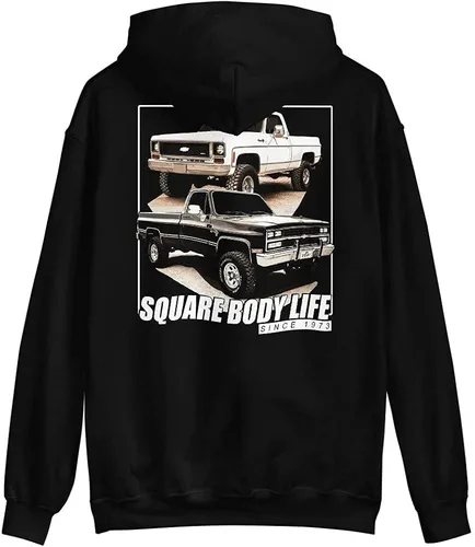 Miniatura 8 de Aggressive Thread SBL Chevy Square Body Hoodie Sweatshirt