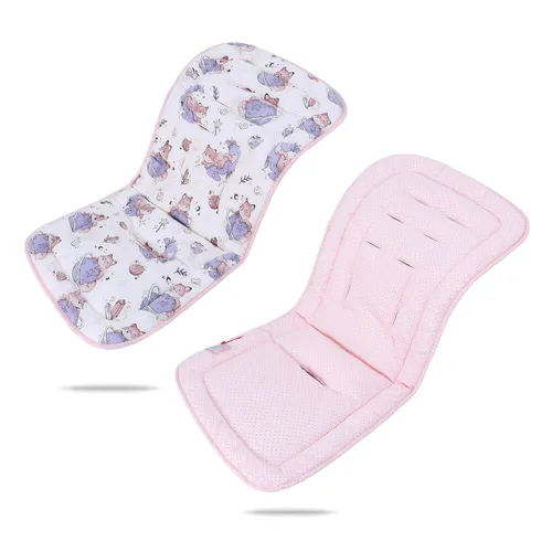 Miniatura 18 de Cojín para Carrito de Bebé, Colchoneta Silla Paseo Universal Transpirable, Cojín para Sillas de Paseo 100% Algodón, 34x78cm 1 Paquete