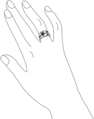 Miniatura 4 de Bling Jewelry - Anillo para mujer, chapado en plata
