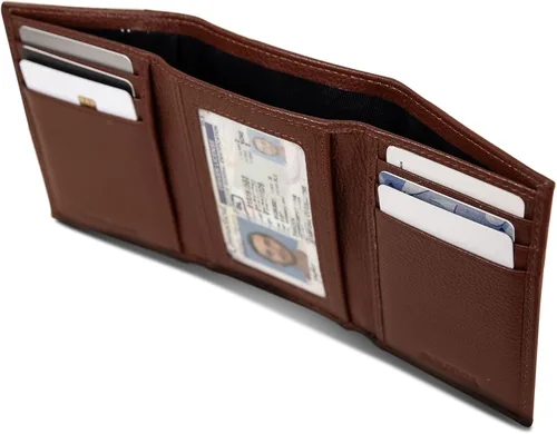 Miniatura 81 de Nautica Men's Trifold Wallet RFID Blocking Protection ID Window Card Slots Genuine Leather Durable