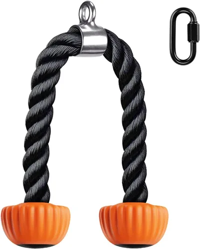 Miniatura 10 de SELEWARE Accesorios de máquinas de cable de barra recta giratoria para gimnasio, barra de tracción barra de presión con mango de goma