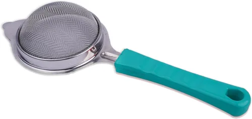 Miniatura 2 de Coladores de malla fina de acero inoxidable para cocina, colador con asa, tamices de metal para alimentos, arroz, aceite, fideos, frutas, verduras