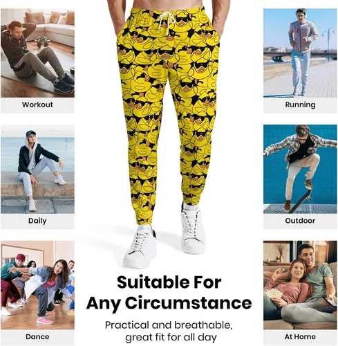 Miniatura 7 de Pantalones deportivos divertidos para hombre, pantalones deportivos casuales para rave, pantalones deportivos