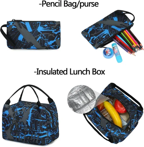 Miniatura 8 de Mochila escolar para estudiantes mochila de viaje para adolescentes