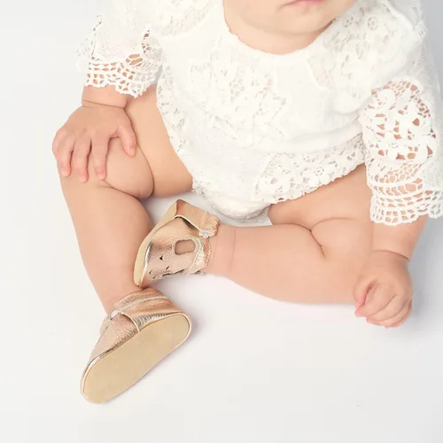 Miniatura 7 de BirdRock Baby Mary Jane - Mocasines para bebé de piel auténtica con suela suave para recién nacidos, bebés, infantes y niños pequeños.