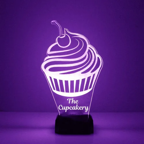 Miniatura 18 de MMS Food - Lámpara LED de luz nocturna, personalizada con tu nombre o texto, control remoto con 16 colores, 4 modos de luz, lámpara LED de regalo