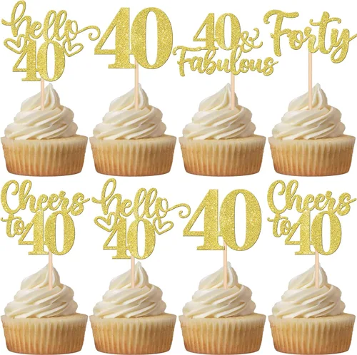 Miniatura 65 de 30 piezas de adornos para cupcakes de 12 cumpleaños feliz, brillantes doce, hola 12, felicitaciones a 12 años, adornos para cupcakes, 12
