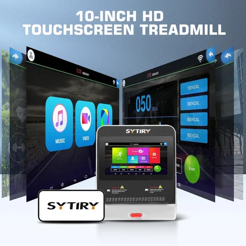 Miniatura 2 de Cintas de correr inclinadas para el hogar con pantalla de TV y WiFi, caminadora Walking Pad inteligente de 3.5 HP con inclinación, máquina de correr