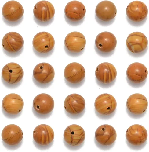 Miniatura 15 de NCB - 200 cuentas sueltas de turquesa africana de 0.15 pulgadas (4 mm) para joyería, cuentas semipreciosas naturales redondas y suaves con espaciador