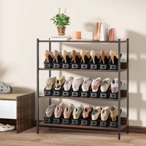 Miniatura 7 de Neprock Organizador de Ranuras para Zapatos, Organizador de Almacenamiento de Zapatos Estante para Zapatos para Organización de Closet, Organizador