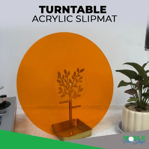 Miniatura 5 de Alfombrilla de acrílico para tocadiscos - Alfombrilla de vinilo para plato de 12 pulgadas - Reduce el ruido y mejora la calidad del sonido