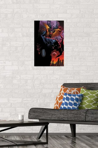Miniatura 2 de DC Comics Batman - Póster de pared de ataque de Batman y Robin, 22.4 pulgadas de largo x 14.7 pulgadas de ancho, versión premium sin marco