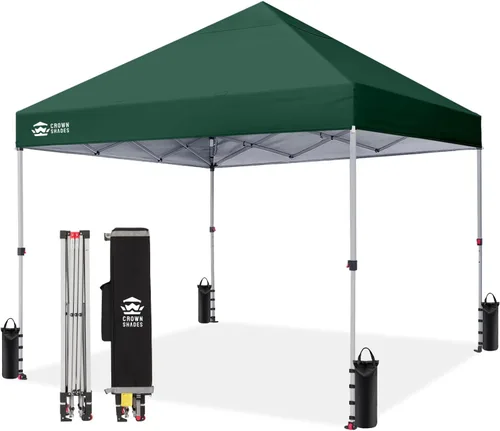 Miniatura 28 de CROWN SHADES Toldo desplegable de 8 x 8 pulgadas, tienda de campaña de playa con instalación CenterLok de un empuje, parasol fácil para exteriores