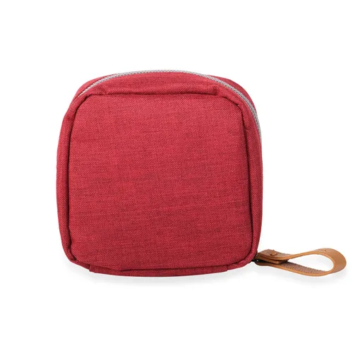 Miniatura 19 de Bolsa de cosméticos media luna Hekyip, neceser de maquillaje para viajes, neceser impermeable portátil para niñas y mujeres, pequeña (TODO NEGRO)
