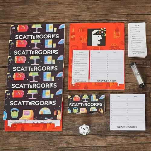 Miniatura 3 de Hasbro Gaming Scattergories Juego Clásico, Juego de Fiesta para Adultos y Adolescentes de 13 Años en Adelante, Juego de Mesa para 2+ Jugadores
