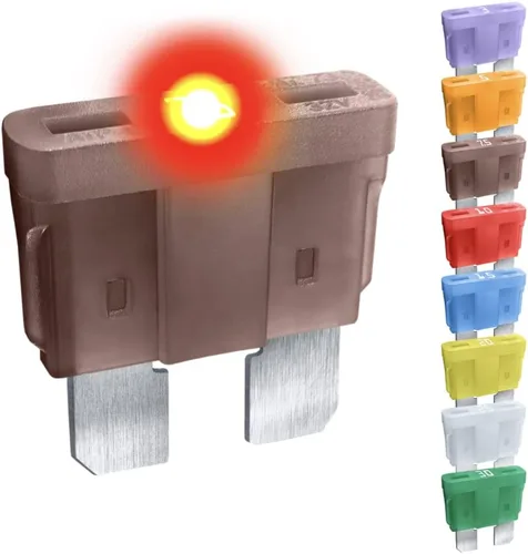 Miniatura 9 de CARAX Fusible incandescente – Fusible Premium Standard Regular Blade ATC/ATO/ATS – Surtido – Fusible automotriz LED brillante cuando se sopla