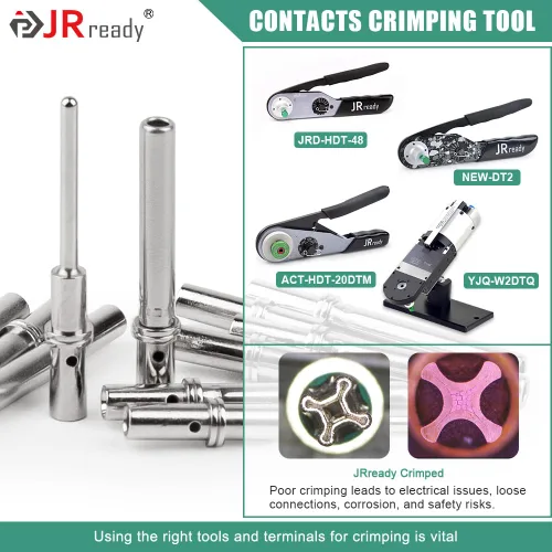 Miniatura 5 de JRready Deutsch - Conectores y enchufes sólidos tamaño 20 - ST6282 20 pares macho 0460-202-20141/clavijas hembra 0462-201-20141, se adapta a