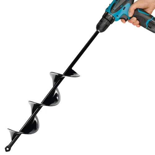 Miniatura 12 de Broca de Taladro en Espiral para Plantar de 4 x 23 cm, Taladro de Jardín, Barreña de Bulbos, Plantador Rápido y Fácil, Broca para Bulbos y Plantines