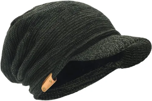 Miniatura 10 de Gorro de punto vintage para hombre con visera B319