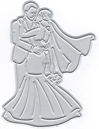 DzIxY Hermosos vestidos de novia para novios, troqueles de corte de metal para hacer tarjetas, papel de relieve, troquelados, plantillas de máquina