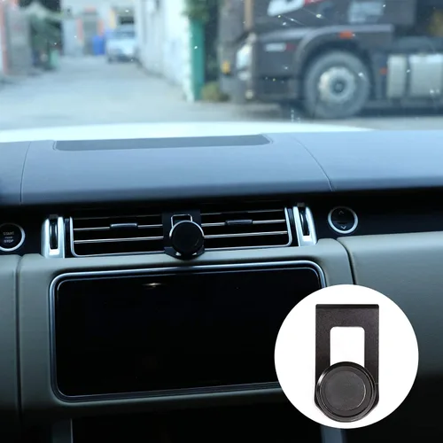 YIWANG Soporte de teléfono móvil de aleación de aluminio para Land Rover Range Rover Vogue 2017-2020 Accesorios de coche (negro)
